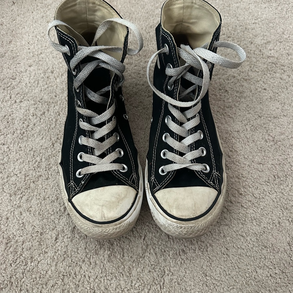 Converse Black and White High-Top Sneakers
